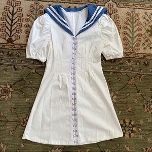 ❌SOLD❌Vintage 1940’s Style Sailor Dress